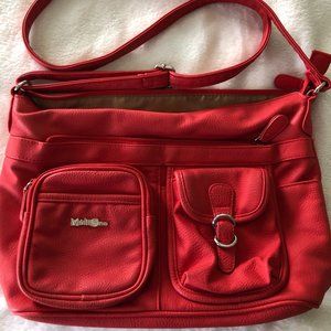 MultiSak Red Crossbody Purse